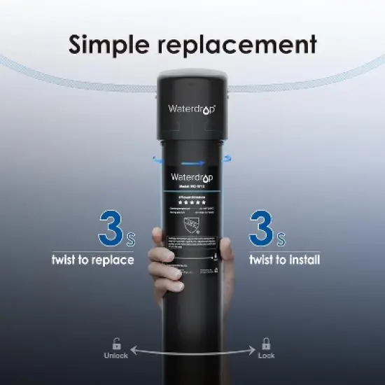 Waterdrop RF15 Replacement Filter Cartridge For 15UA/15UB/15UC Under Sink Water Filter image {7}