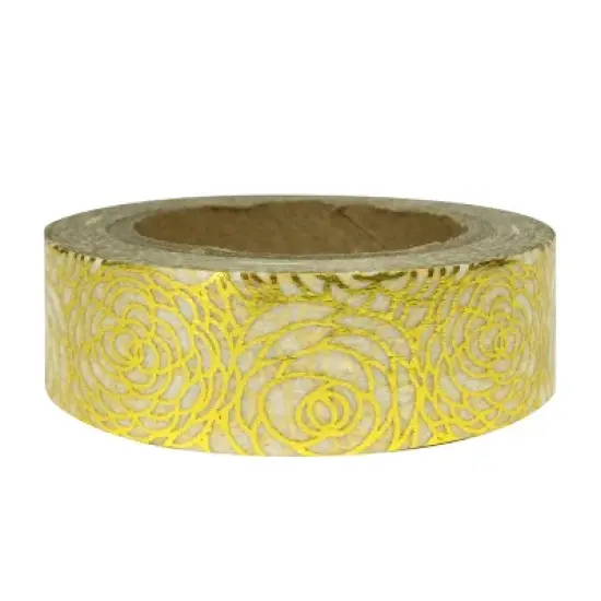 Wrapables Washi Masking Tape, Green and Gold Group image {15}