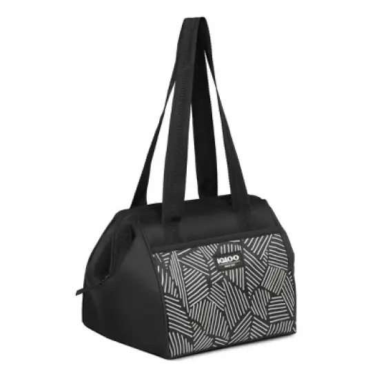 Igloo Print Essentials Leftover Lunch Bag  with Pack Ins - Black image {5}