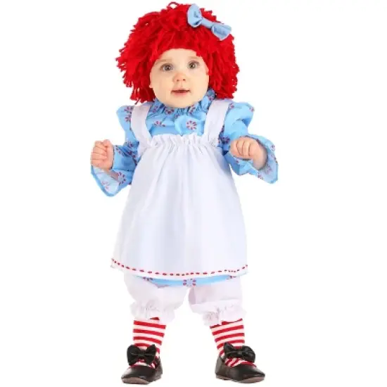 HalloweenCostumes.com Infant Raggedy Ann Halloween Costume | Baby Raggedy Ann Outfit image {2}