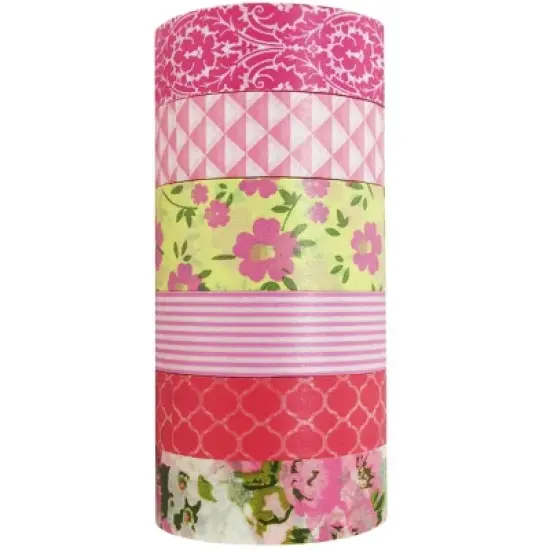 Wrapables Washi Masking Tape Collection, Premium Value Pack image {7}