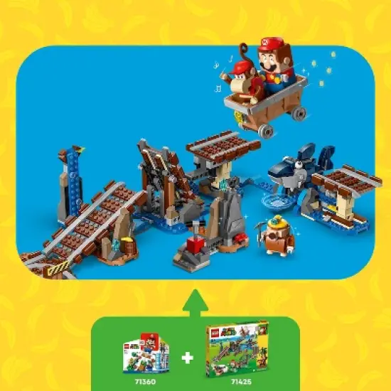 LEGO Super Mario Diddy Kong's Mine Cart Ride Expansion Set Building Toy 71425 image {2}