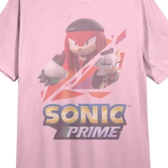 Sonic Prime Renegade Knucks Crew Neck Short Sleeve Cradle Pink Women's Night Shirt image {1}