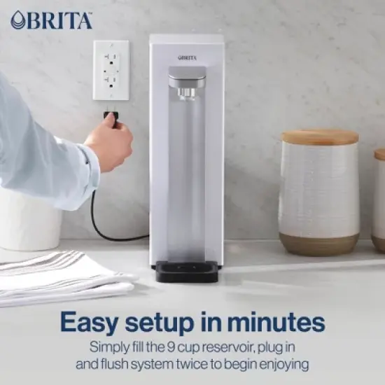 Brita Hub Compact Countertop Water Filtration System 87344: BPA-Free, Filters Lead & Chlorine, 72 Volume Capacity image {3}