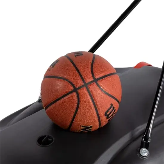 Yaheetech 7.2-9.2ft Height-Adjustable Basketball Hoop System Black image {5}