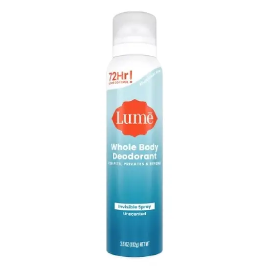 Lume Whole Body Women's Deodorant Spray - Unscented - 3.6oz image {7}
