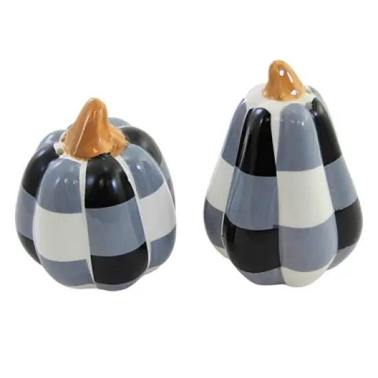 Tabletop 3.0 Inch Pumpkin Salt And Pepper Shaker , Halloween Fall (2PC) image {2}