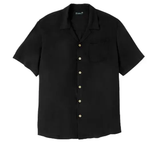 KS Island by KingSize Men's Big & Tall  Solid Rayon Short-Sleeve Shirt image {3}