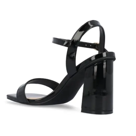 Journee Collection Womens Tivona Tru Comfort Foam Mid Heel Ankle Strap Sandals image {6}