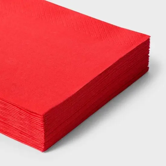 30ct Beverage Napkins Red - Spritz&trade; image {2}