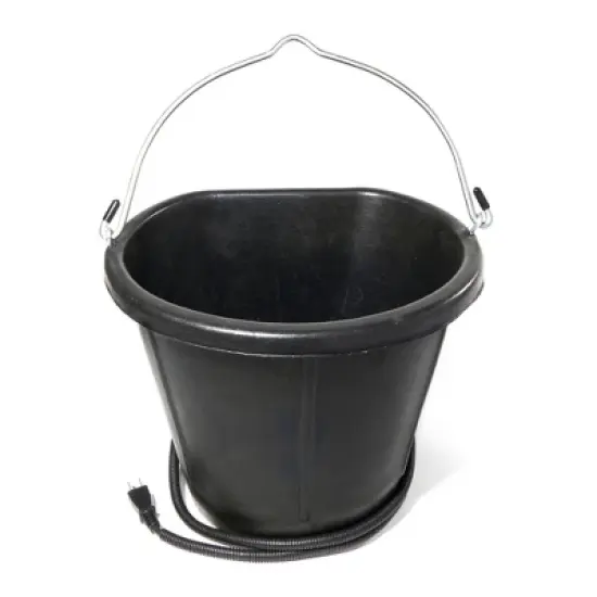 Farm Innovators Rubber Flat Back Heated Bucket with Guard image {5}