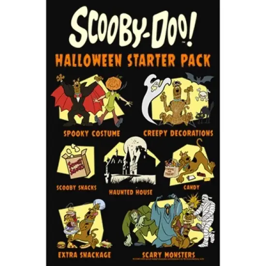 Junior's Scooby Doo Halloween Starter Pack Racerback Tank Top image {1}