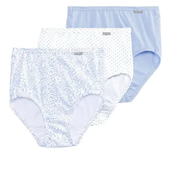 Jockey Womens Plus Size Elance Brief 3 Pack Underwear Briefs 100% cotton image {30}