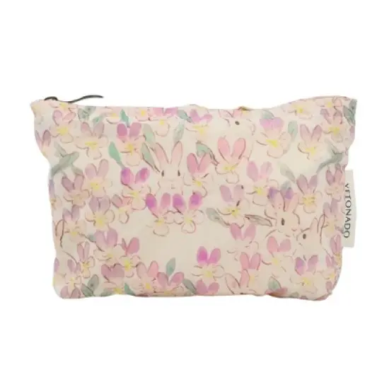 Unique Bargains Travel-friendly Rabbit Handheld Makeup Bag Purple 1 Pc image {6}