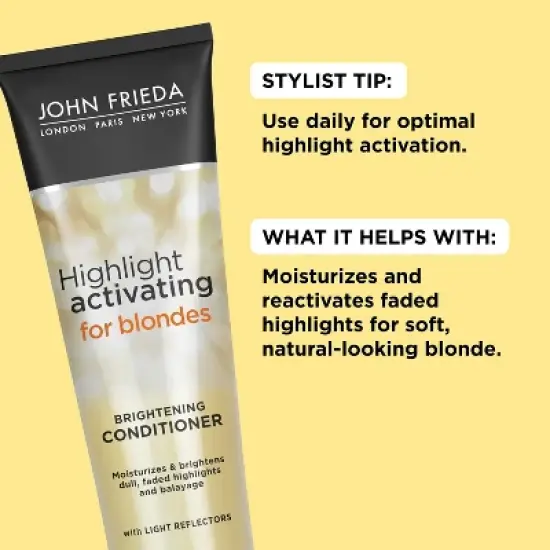John Frieda Highlight Activating for Blondes Brightening Conditioner, Take Control of Color - 8.45 fl oz image {2}