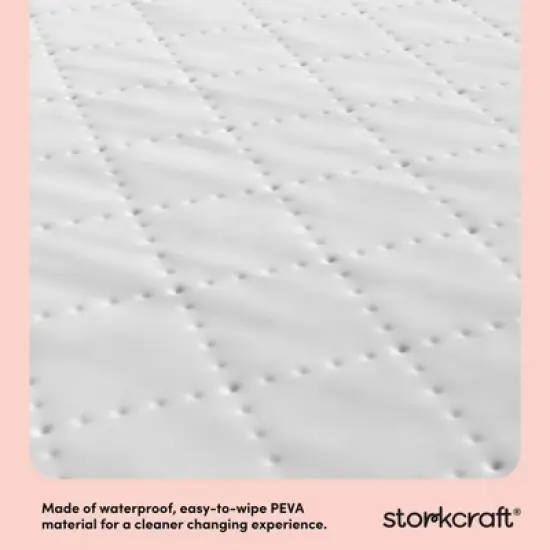 Storkcraft Nest 4 Sided Contoured Changing Pad - White image {2}