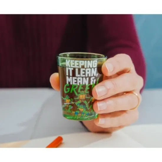 Silver Buffalo Teenage Mutant Ninja Turtles 1.5-Ounce Mini Shot Glasses | Set of 4 image {6}