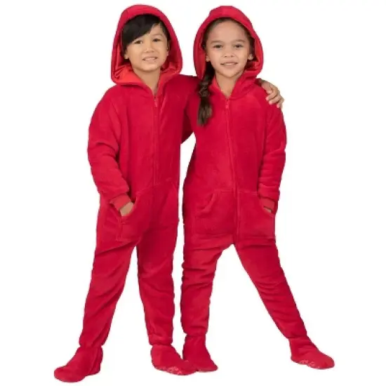 Footed Pajamas - Heatwave Toddler Hoodie Chenille Onesie image {4}