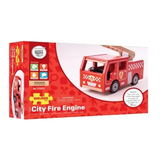 Bigjigs Toys City Fire Engine image {1}
