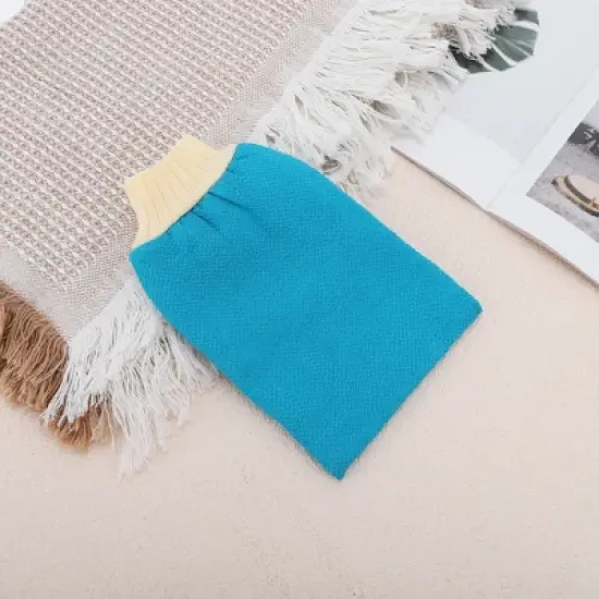 Unique Bargains Double Side Simplicity Shower Gloves for Bathroom 8.66"x5.31" 1 Pc image {2}