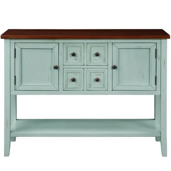 Modernluxe Cambridge Series Buffet Sideboard Console Table with Bottom Shelf image {3}