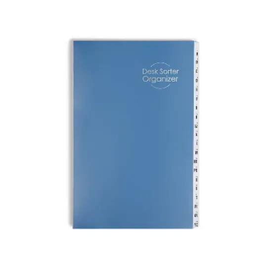 Smead Expandable Indexed Sorter 1-20/A-Z Index Legal Size Pressboard Navy Blue 89237 image {4}