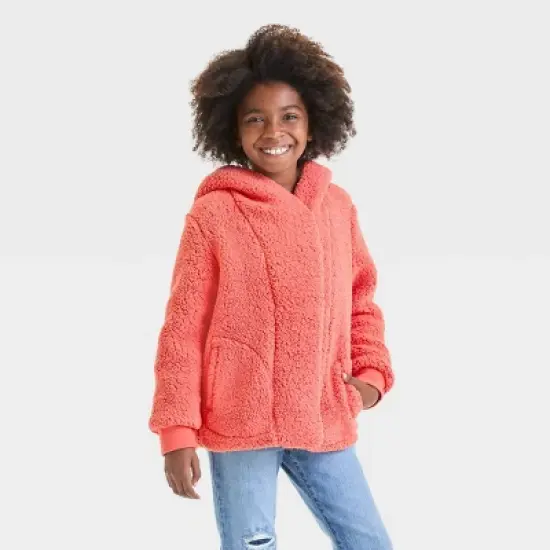 Girls' Cozy Faux Shearling Jacket - Cat & Jack&trade; image {5}