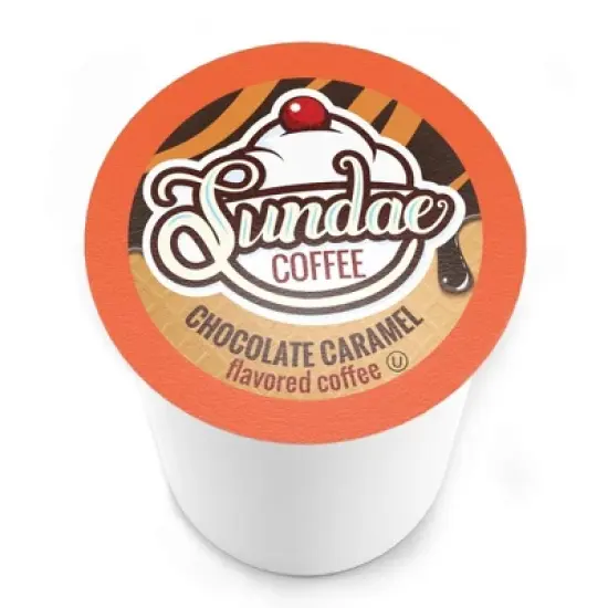 Sundae Ice Cream Flavored Coffee Pods, for 2.0 Keurig,Chocolate Caramel,48 Count image {9}