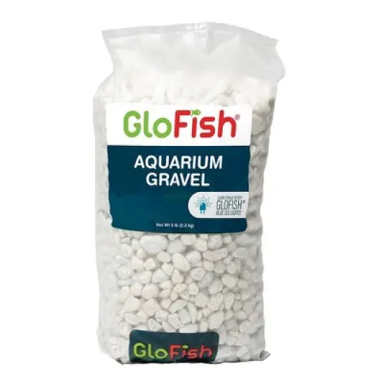 GloFish Aquarium White Gravel for GloFish Tanks - 5lbs image {5}