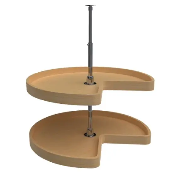Rev-A-Shelf Wood Cabinet 2-Shelf Kidney Shaped Lazy Susan image {6}