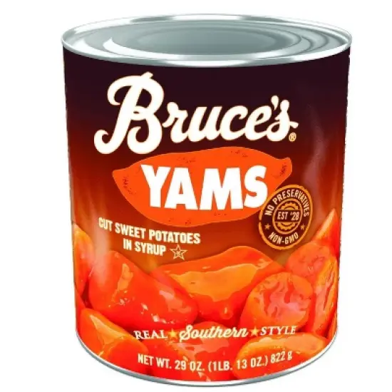 Bruce's Yams Cut Sweet Potatoes in Syrup, Canned Vegetables, 29 oz (Pack of 2) image {6}