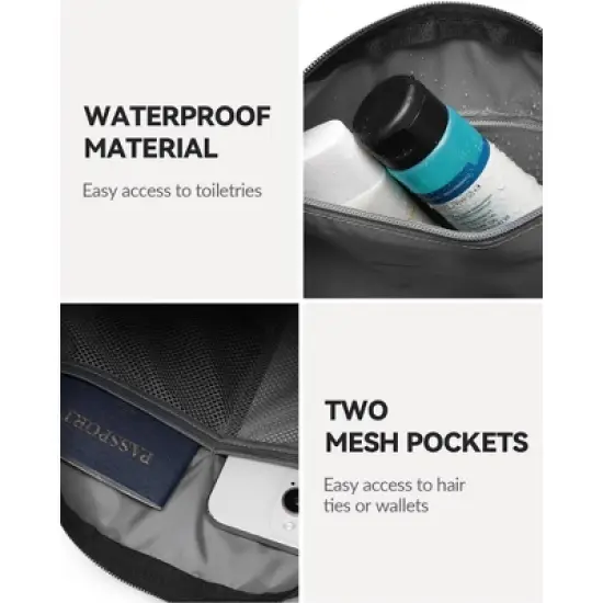 Small Gym Bag for Women Mini Duffle Bag with Wet Compartment, Lightweight Waterproof Cute Tote for Girls Workout Sport Travel, Black image {3}