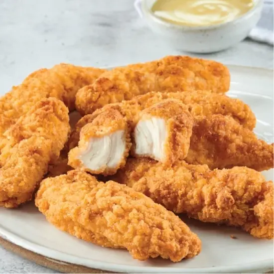 Just Bare Lightly Breaded Chicken Breast Strips - Frozen - 24oz image {1}