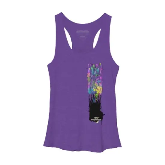 Women's Design By Humans My piano By Sebasebi Racerback Tank Top image {10}