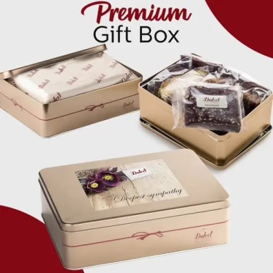 Dulcet Gift Baskets Fresh Baked Brownies and Cookies Gift Baskets, Gourmet Sympathy Baskets Condolence Baskets For Women, Mother, Sister, and Teacher image {2}