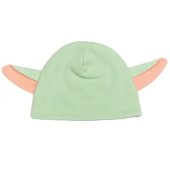 Star Wars The Mandalorian Baby Yoda Knotted Sleeper Gown Hat Green  image {5}