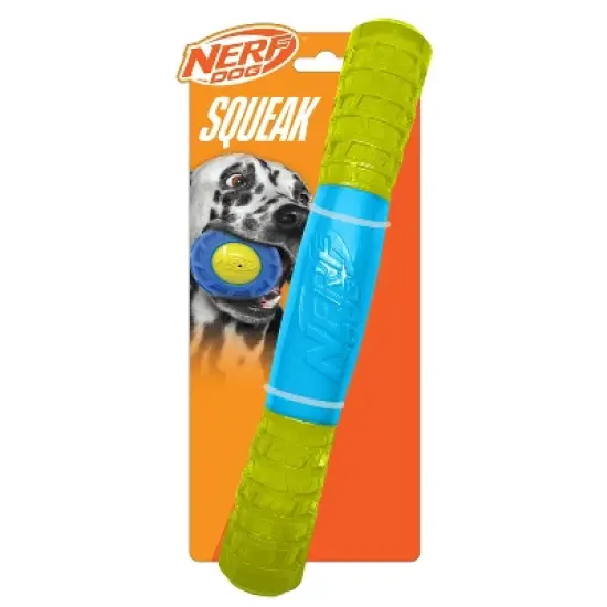 NERF 2" TPR EXO Squeak Dog Stick Toy image {5}