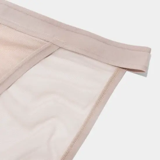 Curvy Couture Women's Plus Size Sheer Mesh String Bikini Panty image {5}