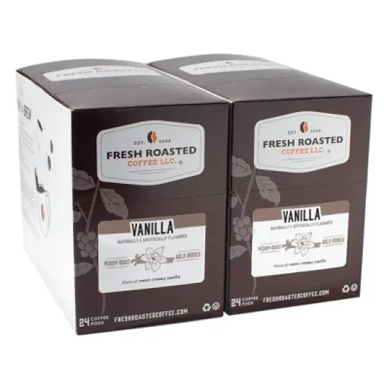 Fresh Roasted Coffee - 48 CT Vanilla Flavored Single Serve Pods image {2}