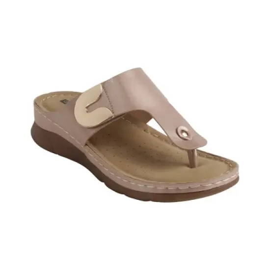 GC Shoes Sam Hardware Comfort Slide Flat Sandals image {6}