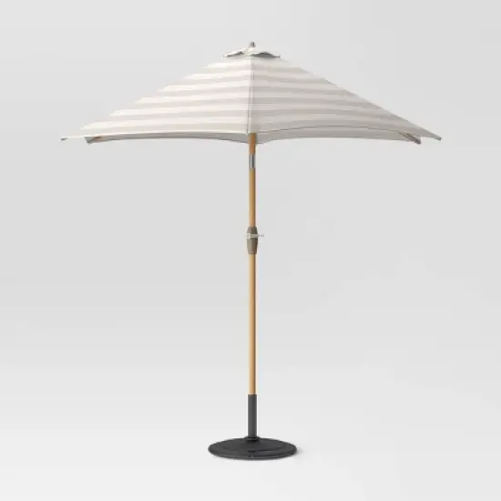 9'x9' Market Patio Umbrella - Light Wood Pole - Threshold&trade; image {11}