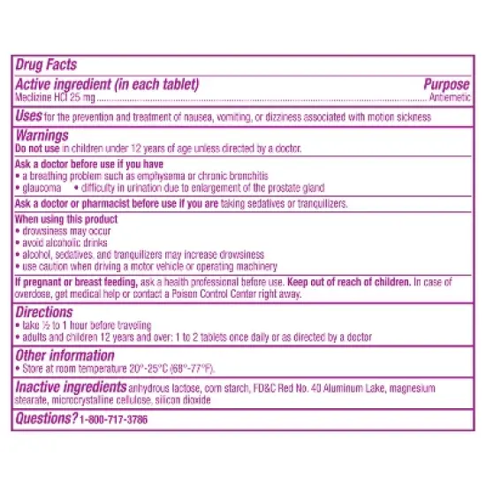 Pepto-Bismol Nausea Motion Sickness Tablets - 10ct image {6}