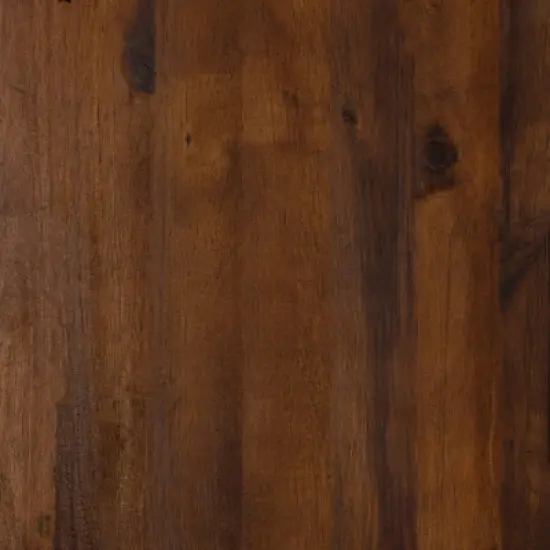 Saybrook Modern Metal and Wood Patio Loveseat - Gray/Dark Brown - Saracina Home image {9}