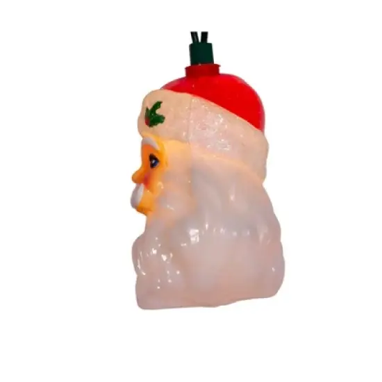 Kurt Adler UL 10-Light String Light Set, Santa Head, 12ft image {4}