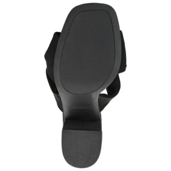 Journee Collection Womens Tabithea Tru Comfort Foam Open Square Toe Block Heel Sandals image {4}