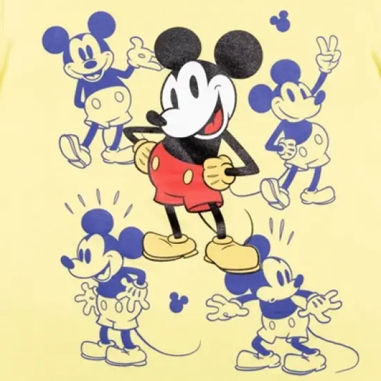 Disney Mickey Mouse 3 Pack Pullover Graphic T-Shirts Yellow/Red/Blue  image {2}