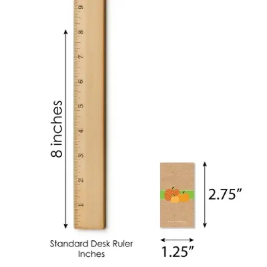 Big Dot of Happiness Pumpkin Patch - Mini Candy Bar Wrapper Stickers - Fall, Halloween or Thanksgiving Party Small Favors - 40 Count image {4}
