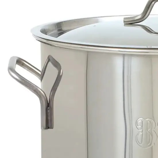 Bayou Classic 30 Quart / 7.5 Gallon Stainless Steel Kitchen Restaurant Malt Beer Brew Kettle Gumbo Soup Stock Pot with Lid, Mirror Satin image {2}