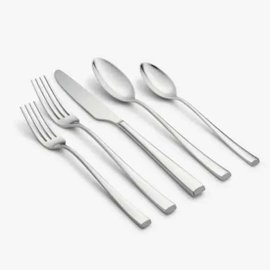 20pc Marlise Mirror Flatware Set - Cambridge Silversmiths: Silverware Set, Service for 4, Dishwasher-Safe, 18/0 Stainless Steel image {3}