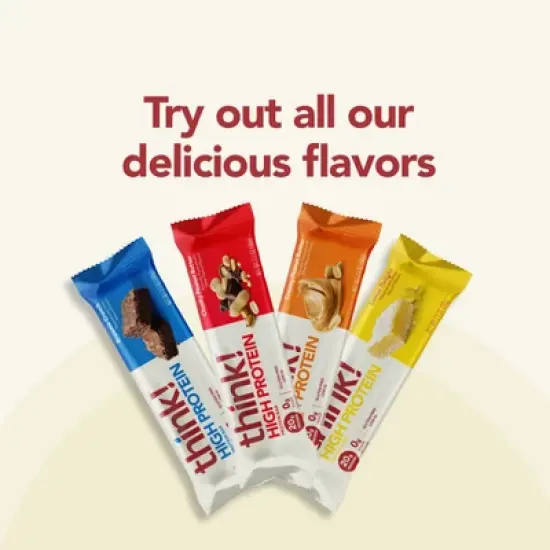 think! High Protein Brownie Crunch Bars image {8}